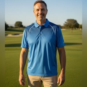 Pro Tour Men's Blue Polo Shirt